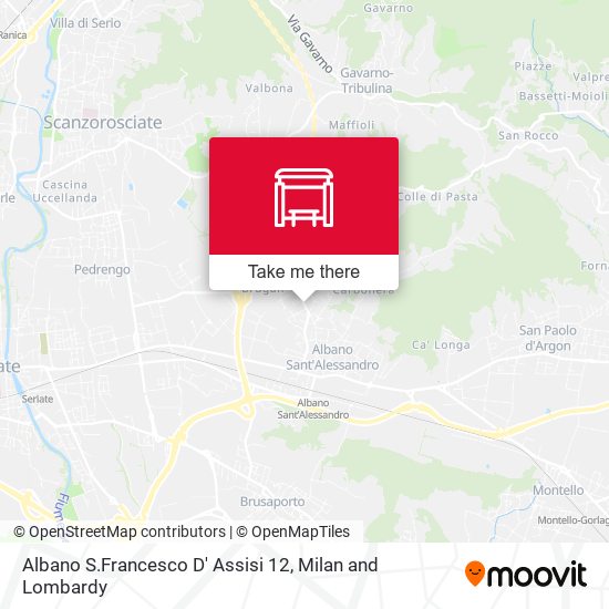 Albano S.Francesco D' Assisi 12 map