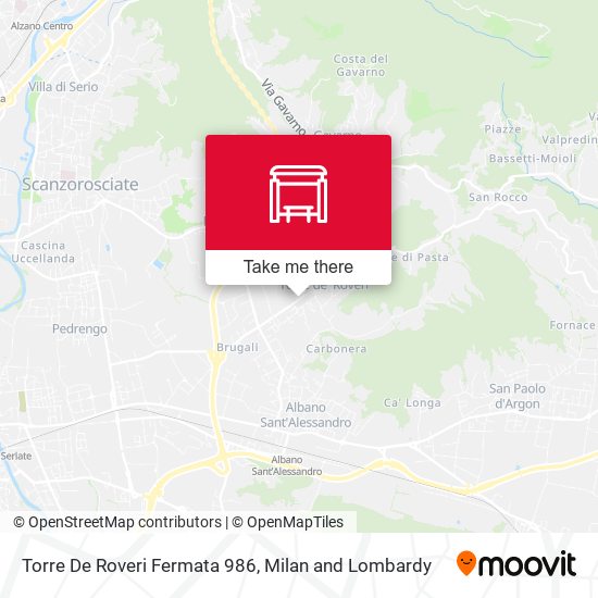 Torre De Roveri Fermata 986 map