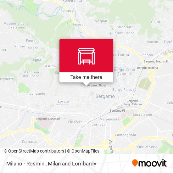 Milano - Rosmini map
