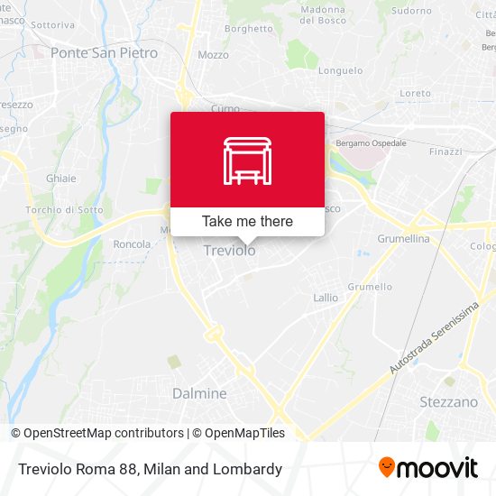 Treviolo Roma 88 map