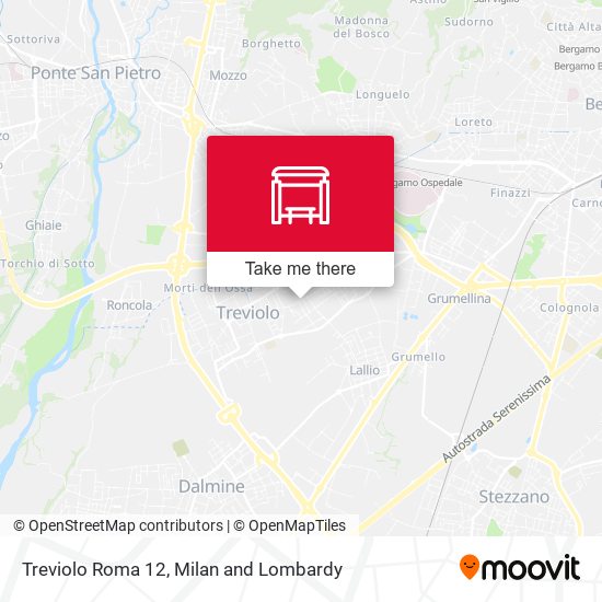 Treviolo Roma 12 map