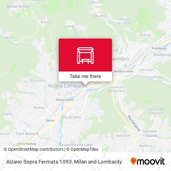 Alzano Sopra Fermata 1093 map