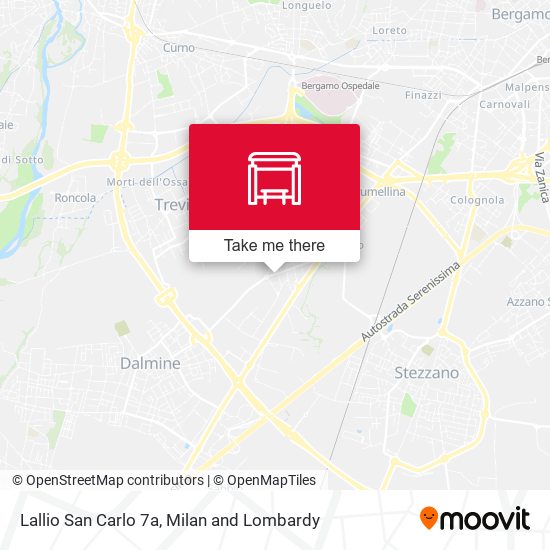 Lallio San Carlo 7a map