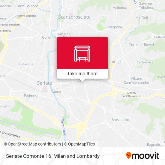 Seriate Comonte 16 map