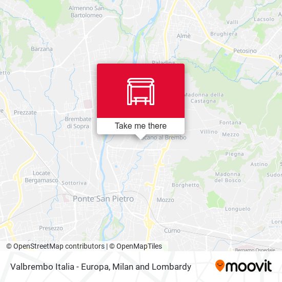 Valbrembo Italia - Europa map
