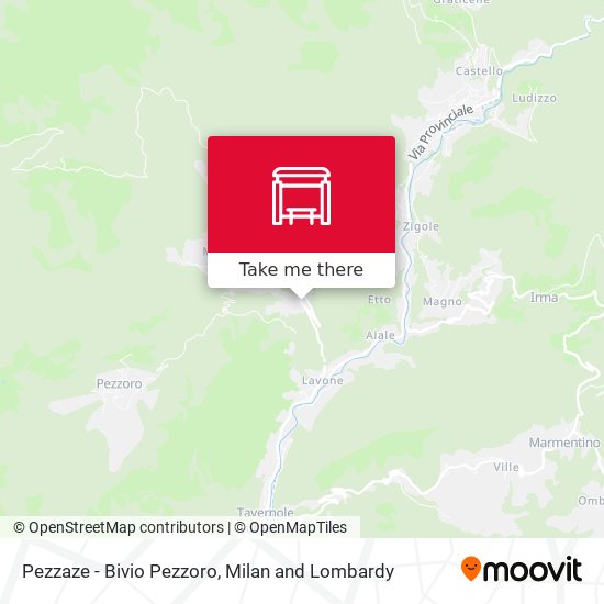 Pezzaze - Bivio Pezzoro map