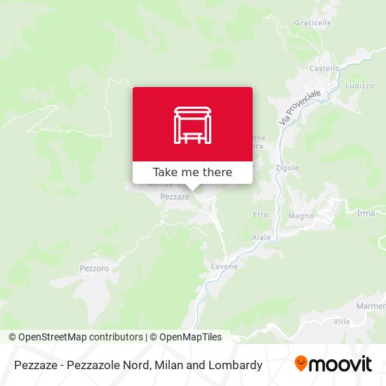Pezzaze - Pezzazole Nord map