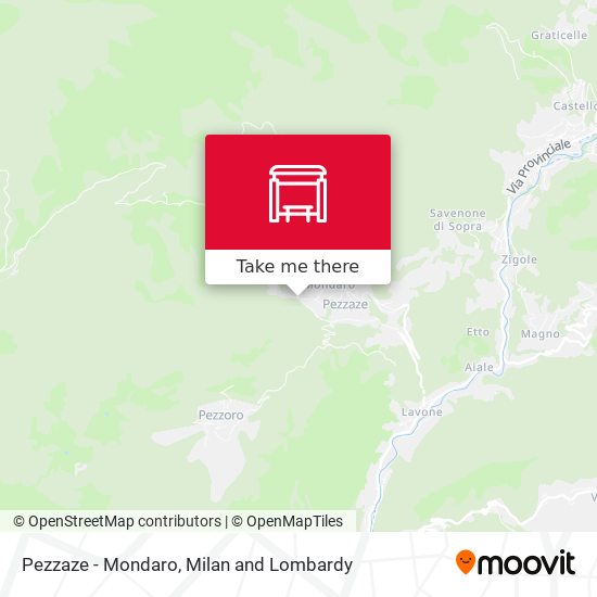 Pezzaze - Mondaro map