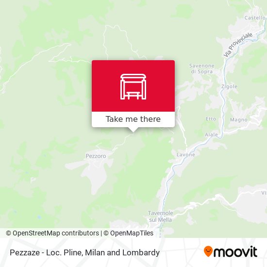 Pezzaze - Loc. Pline map