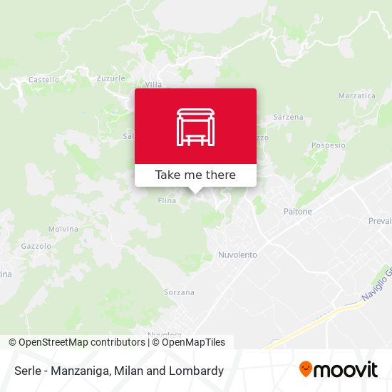 Serle - Manzaniga map
