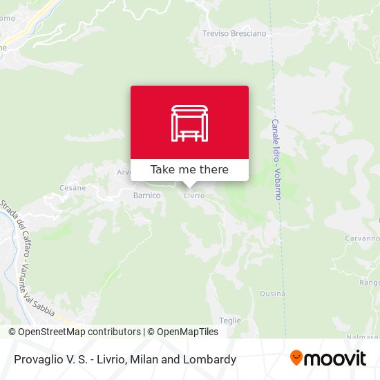 Provaglio V. S. - Livrio map