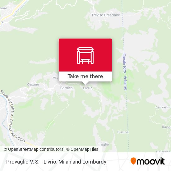 Provaglio V. S. - Livrio map