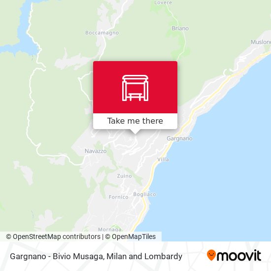 Gargnano - Bivio Musaga map