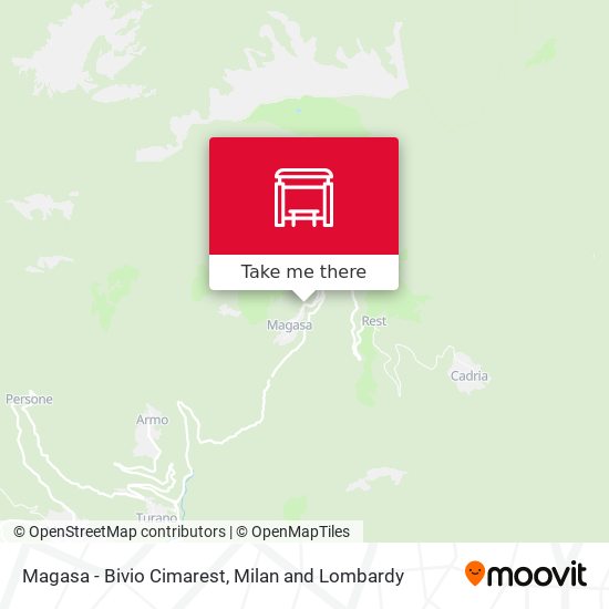 Magasa - Bivio Cimarest map