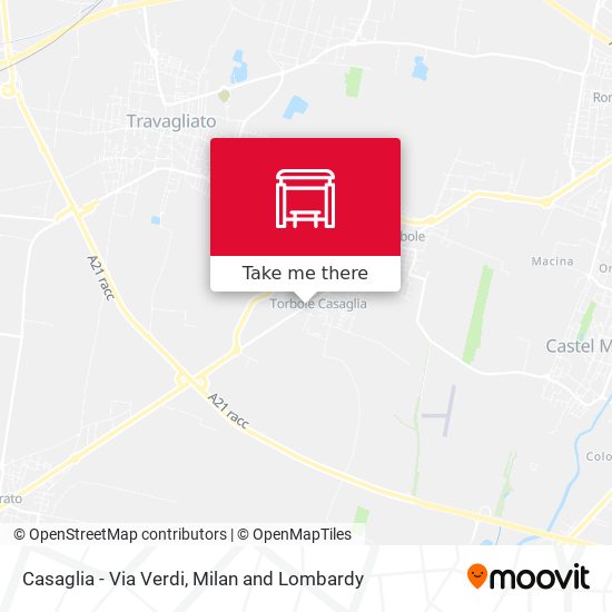 Casaglia - Via Verdi map