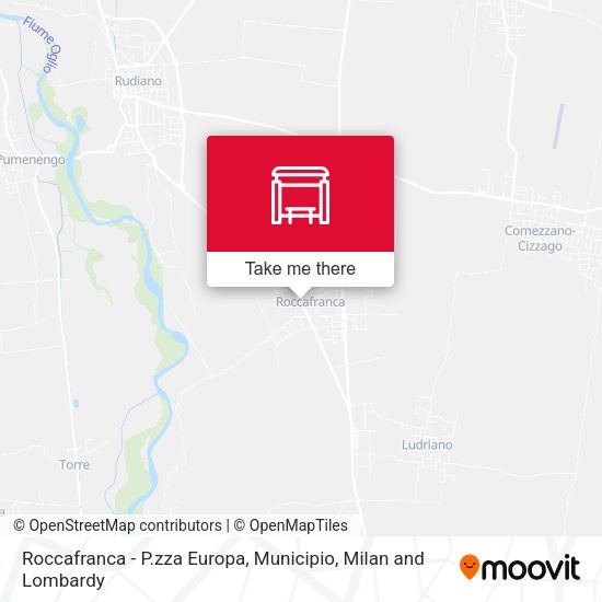 Roccafranca - P.zza Europa, Municipio map