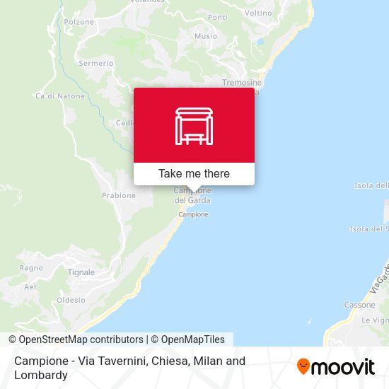 Campione - Via Tavernini, Chiesa map