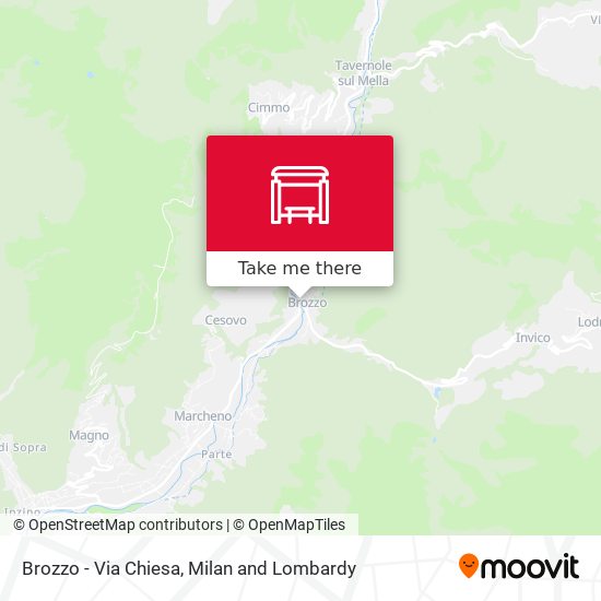 Brozzo - Via Chiesa map