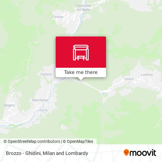Brozzo - Ghidini map