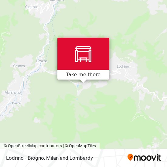 Lodrino - Biogno map