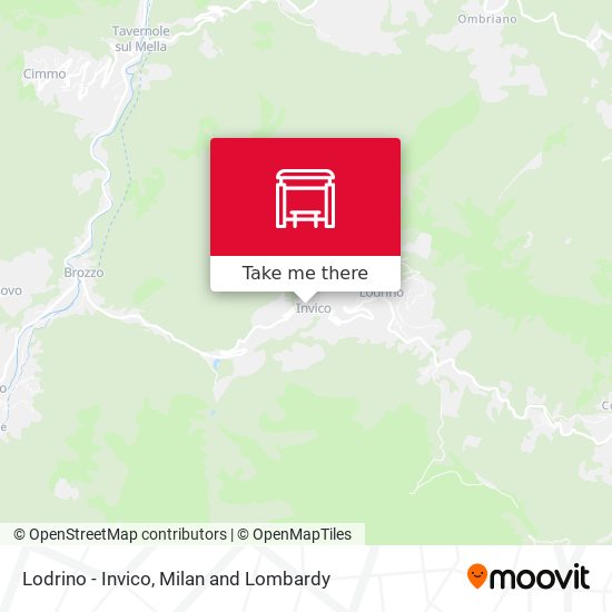 Lodrino - Invico map
