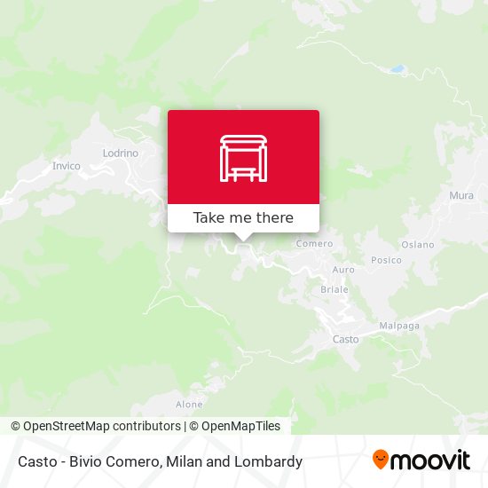 Casto - Bivio Comero map
