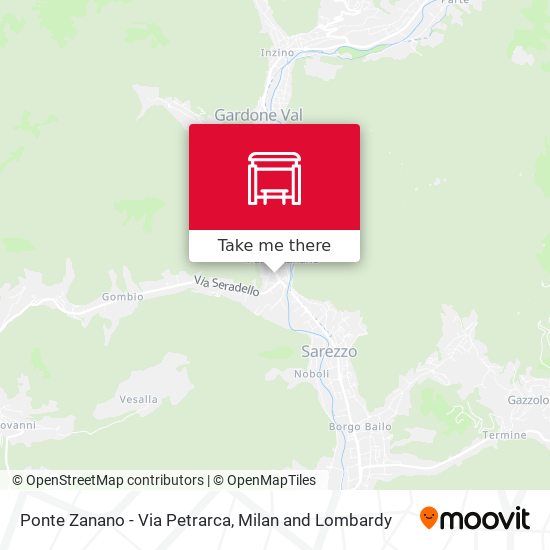 Ponte Zanano - Via Petrarca map