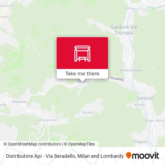 Distributore Api - Via Seradello map