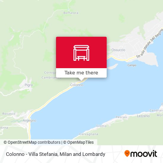Colonno - Villa Stefania map