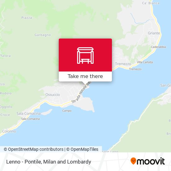 Lenno - Pontile map