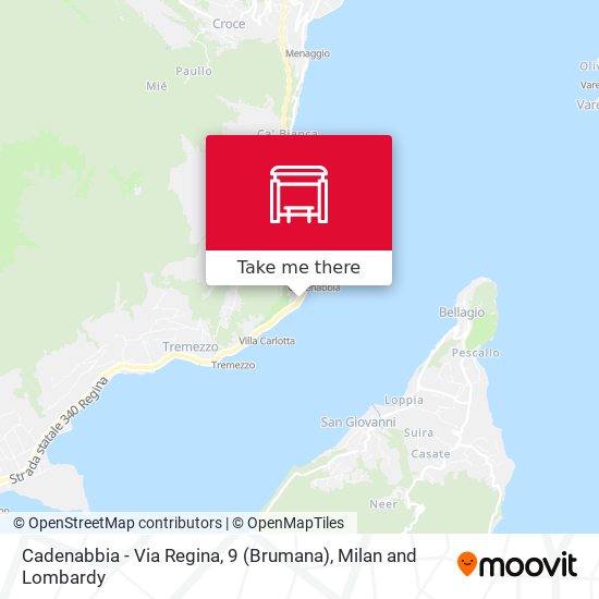 Cadenabbia - Via Regina, 9 (Brumana) map