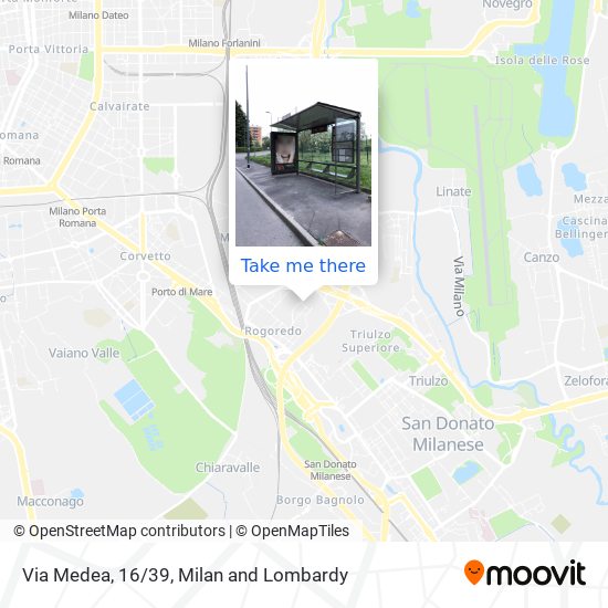 Via Medea, 16/39 map