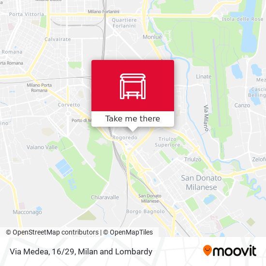 Via Medea, 16/29 map