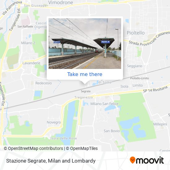 Stazione Segrate map