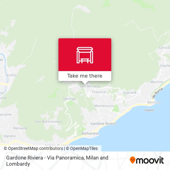 Gardone Riviera - Via Panoramica map