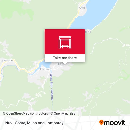 Idro - Coste map