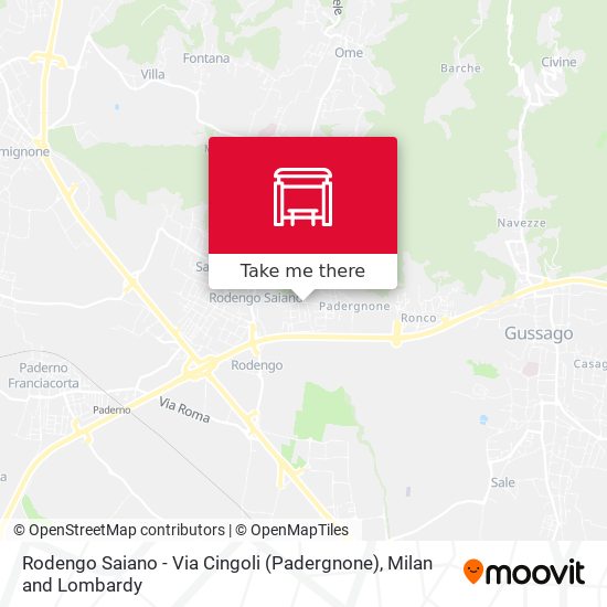 Rodengo Saiano - Via Cingoli (Padergnone) map