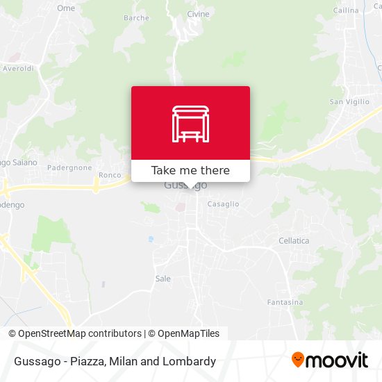 Gussago - Piazza map