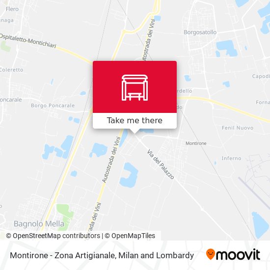 Montirone - Zona Artigianale map