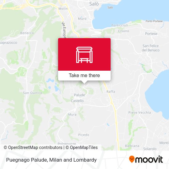 Puegnago Palude map