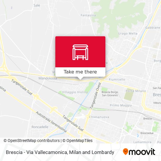Brescia - Via Vallecamonica map
