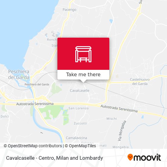 Cavalcaselle - Centro map