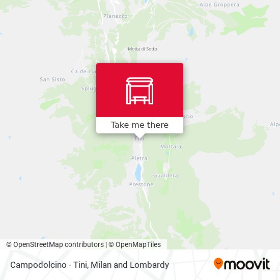 Campodolcino - Tini map