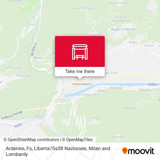 Ardenno, Fs, Liberta' / Ss38 Nazionale map