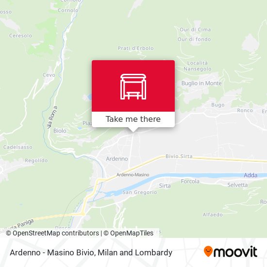 Ardenno - Masino Bivio map