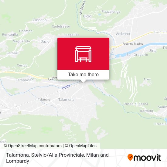 Talamona, Stelvio / Alla Provinciale map