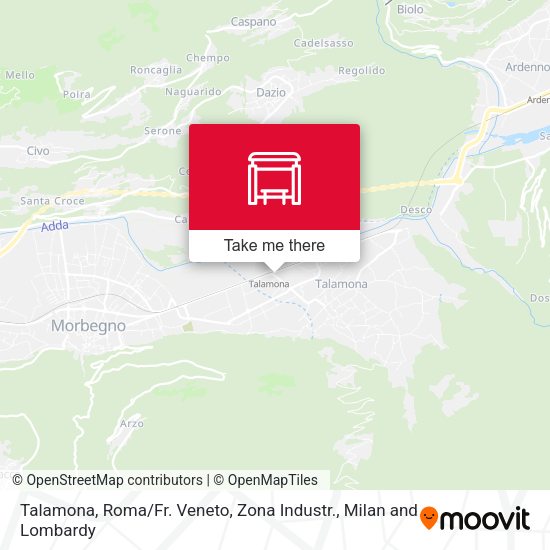 Talamona, Roma / Fr. Veneto, Zona Industr. map