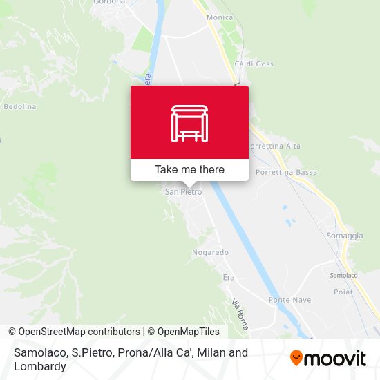 Samolaco, S.Pietro, Prona / Alla Ca' map