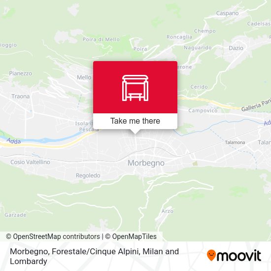 Morbegno, Forestale / Cinque Alpini map