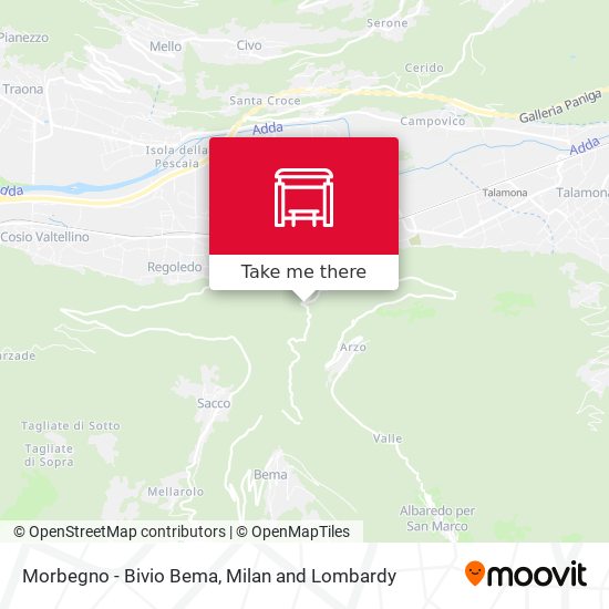 Morbegno - Bivio Bema map